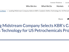 KBR获世界级烯烃项目合同，联合石化巨头开发PDH新技术