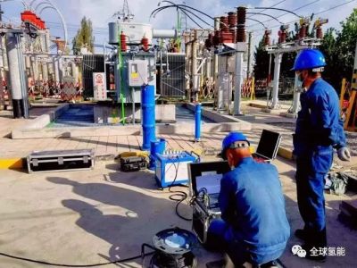中国石化新疆库车绿氢示范项目220千伏降压站投运
