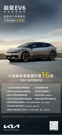 起亚EV6将于8月25日上市,定位“高能纯电轿跑”，