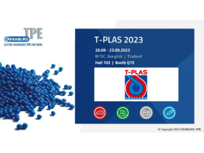 凯柏胶宝® 将在T-PLAS 2023展会上推出可持续TPE和创新的汽车TPE解决方案