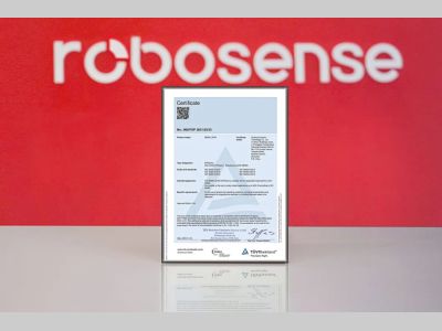 全球首张MEMS车规级功能安全证书！RoboSense M平台激光雷达获TÜV莱茵ISO 26262