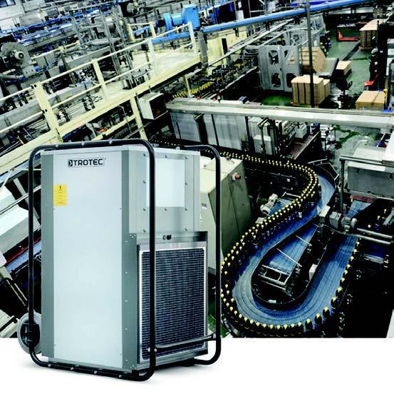图2 干燥能力可达400 l TTK1500型便携式空气除湿机非常适合用于成品仓库