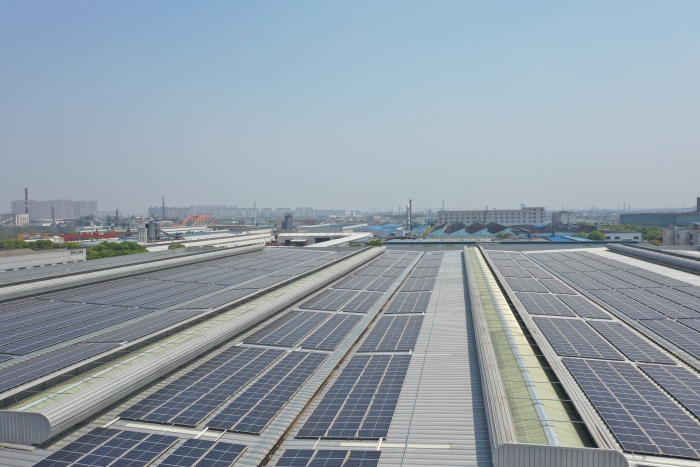 张家港工厂的屋顶分布式光伏发电项目