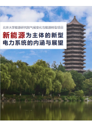 【北京大学】以新能源为主体的新型电力系统的内涵与展望研究报告